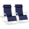 Best Choice Products Set of 2 Extra Wide Zero Gravity Lounge Chair Recliners w/ Cup Holder
